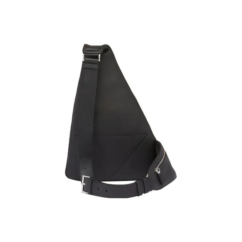 PRADA Cross Leather Crossbody Bag, Shoulder Bag Men's Black-1
