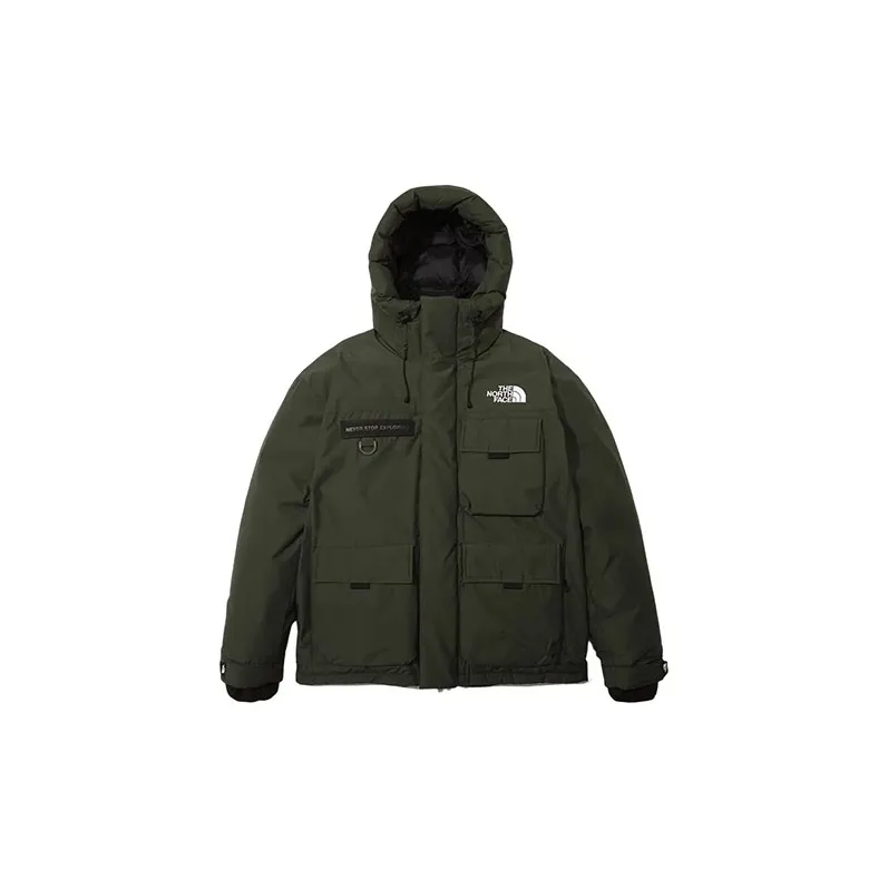 THE NORTH FACE Down Jackets & Coats Unisex Army Green With Free Shopping Bag-1