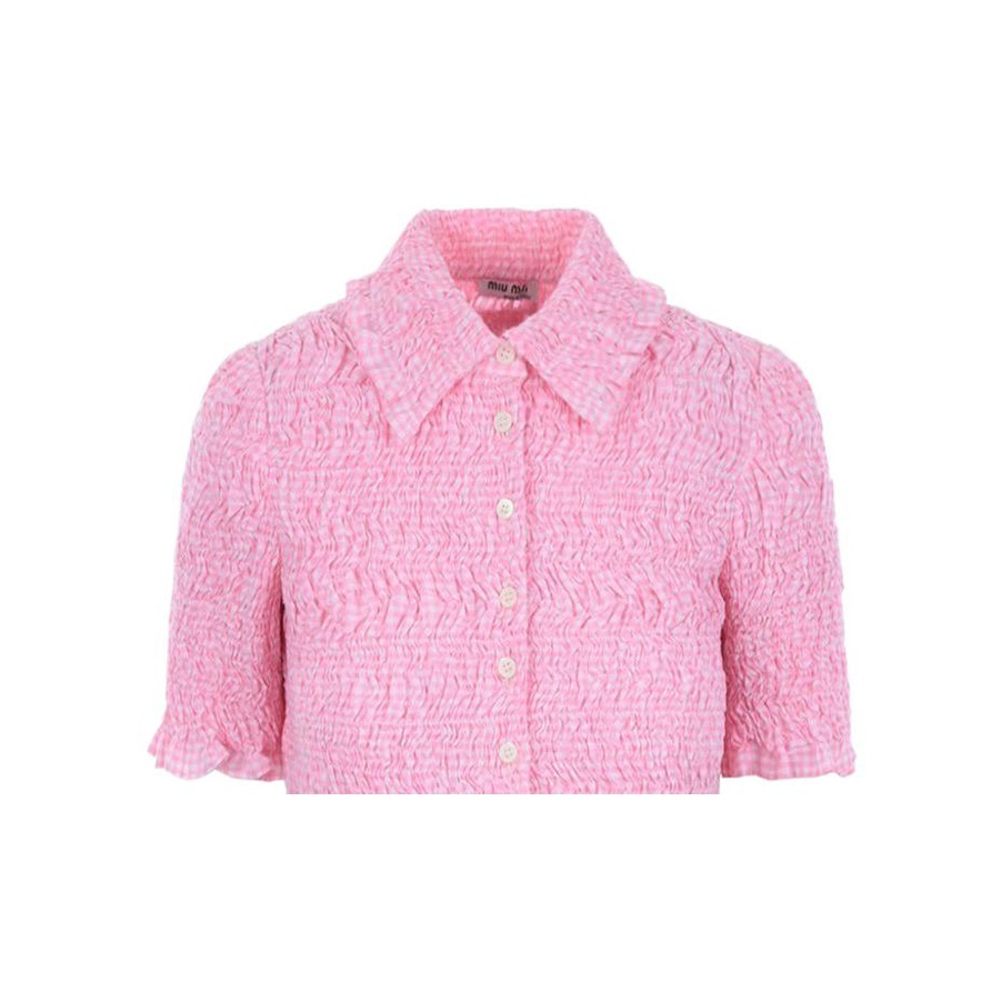 MIU MIU Crop Tops Women's Pink - Cheap Rcj Jordan Outlet