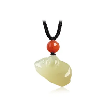 Fuxin Hetian Jade Necklaces White Jade/Pale Greenish White Jade Unisex