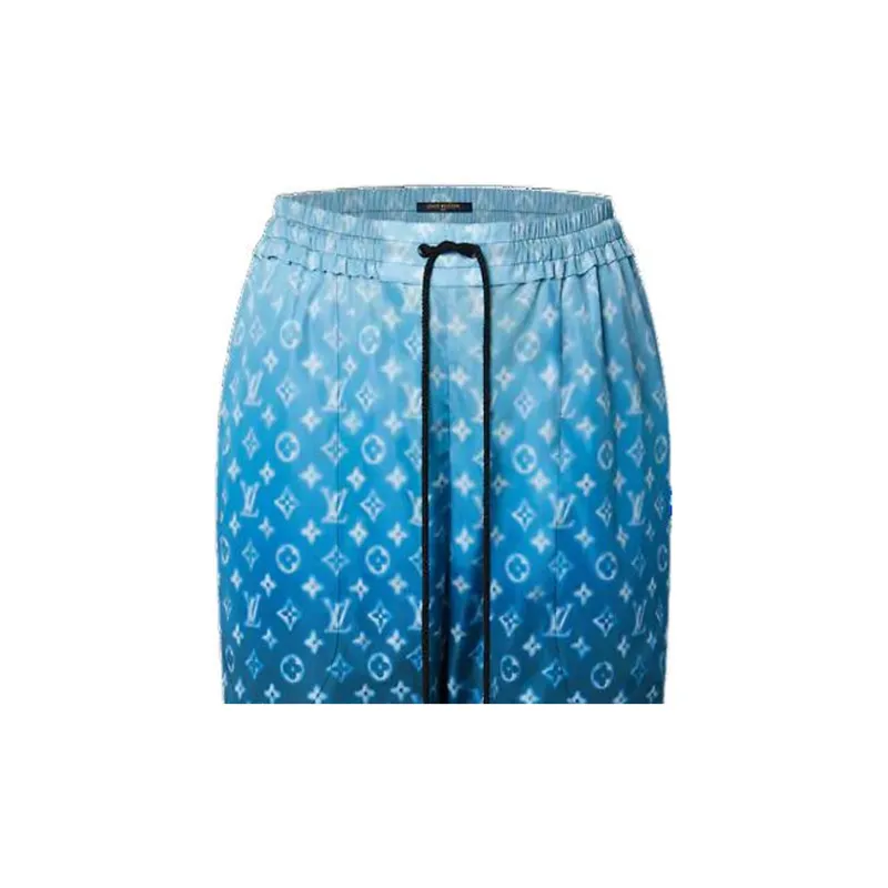 LOUIS VUITTON SS23 Knitted Sweatpants Women's Blue-5