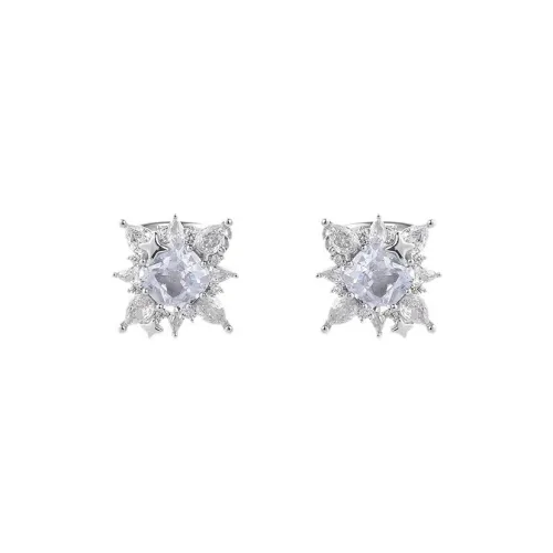 KING OF BLING Alloy With Zircon Clip On Earrings Women's Year Of The Snake Good Luck