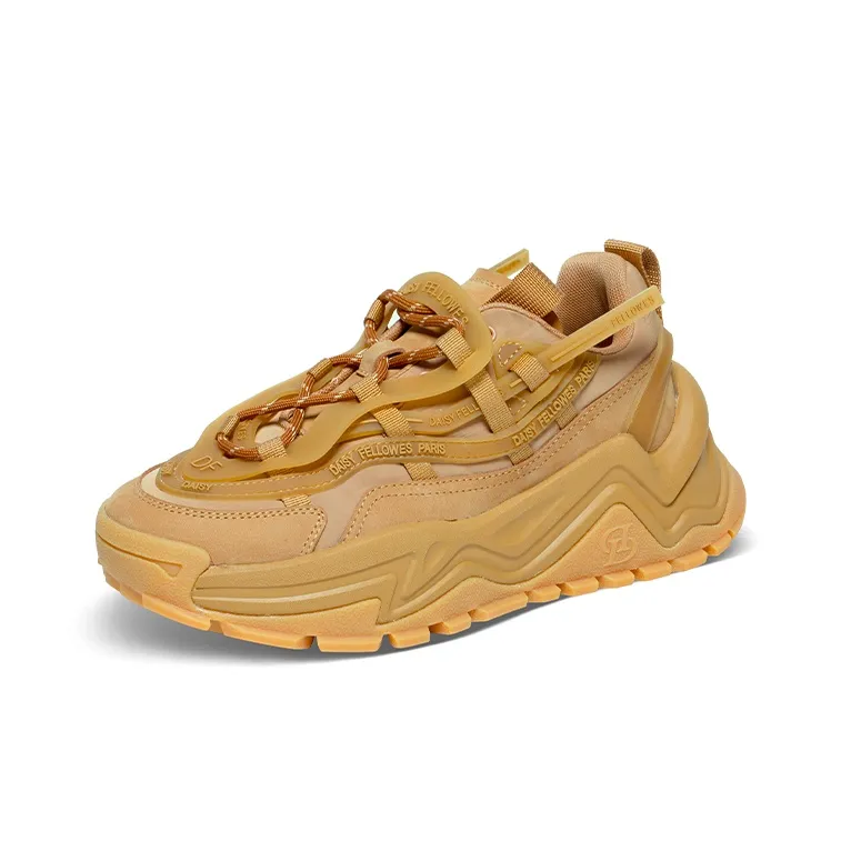 Daisy Fellowes Devil One Anti-Slip And Wear-Resistant Height Increasing Chunky Sneakers Unisex Khaki-2