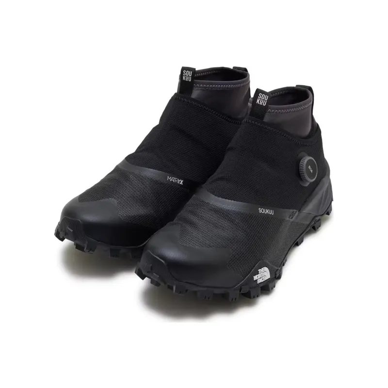 THE NORTH FACE SUMMIT Anti Slip Wear Resistant High Top Hiking Shoes Unisex Black-1