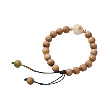 YUFANGCHUN Milky Agarwood Wooden Bracelets Unisex