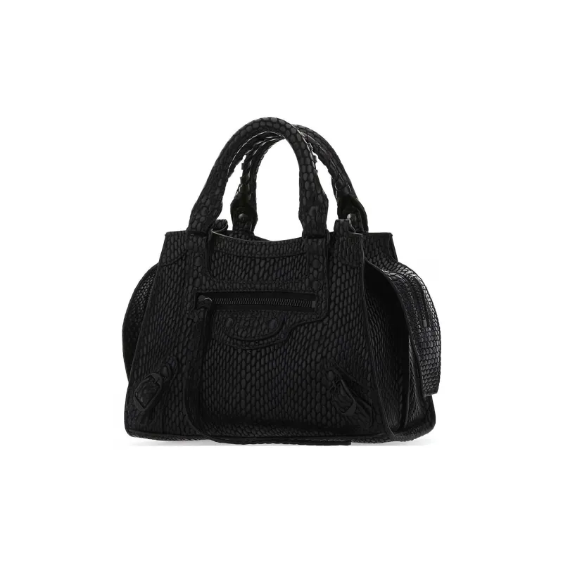 Balenciaga Neo Classic Cow Leather Tote Bag Shopping Bag Crossbody Handbag Mini Women's Black-1
