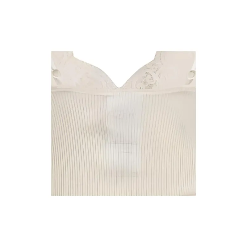 SAINT LAURENT Laced Ribbed Tank Top-5