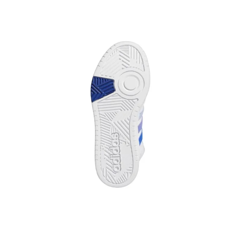 Adidas Hoops 3.0 Classic Vintage Cloud White Blue Spark Semi Cobalt Blue-4