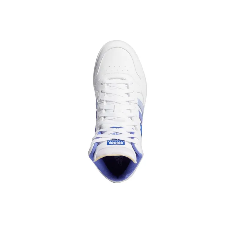 Adidas Hoops 3.0 Classic Vintage Cloud White Blue Spark Semi Cobalt Blue-3