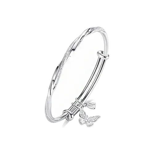7℃ 999 Fine Silver Bangles Unisex