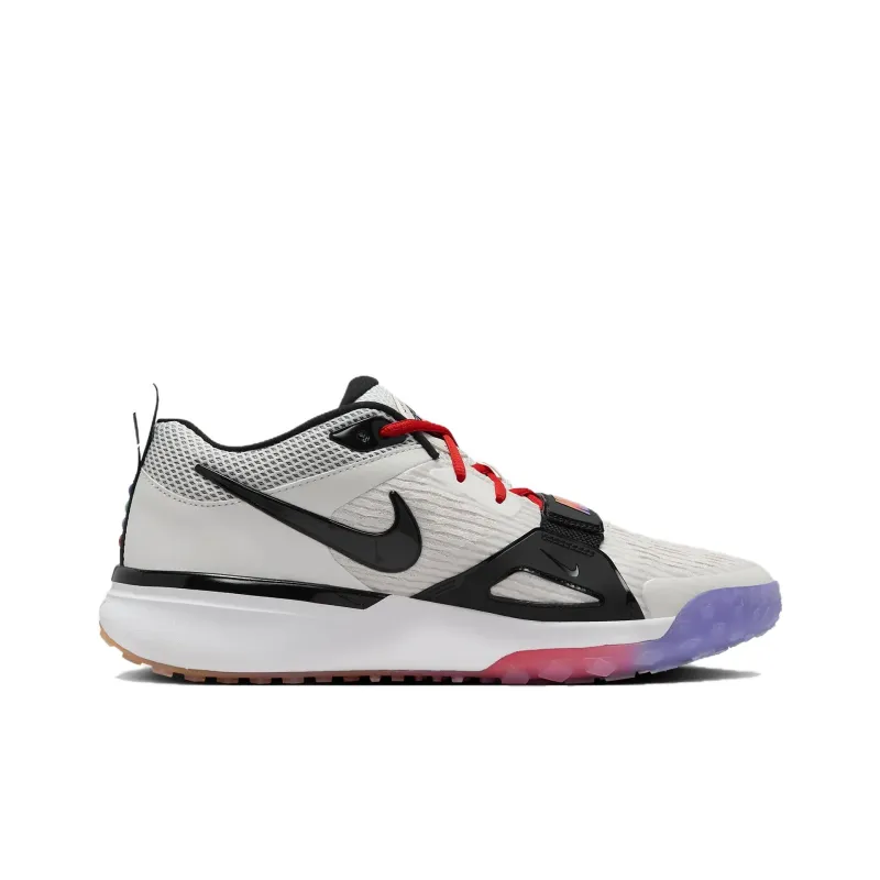 Nike Air Zoom Diamond Anti Slip Wear Resistant Low Top Baseball Shoes Men's White Black Pink-1