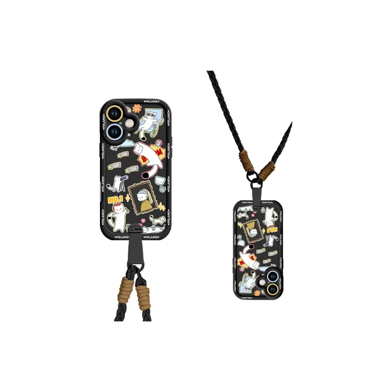 Sen Dog Silicone Material Crossbody Handheld Original Phone Cases Compatible With Apple 16 Pro Max/Pro/Plus/15/14/13-6