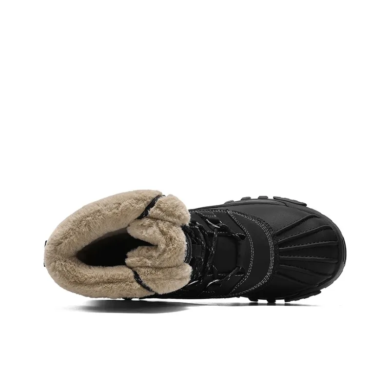 Jeep Warm Water-Resistant Wear-Resistant Cushioning Short Snow Boots Men's-3