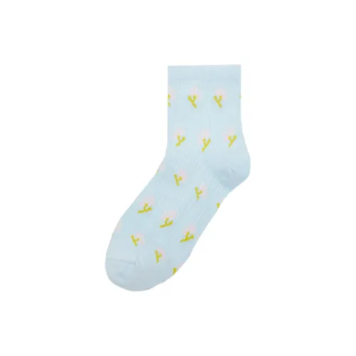 Converse Mid-Calf Socks Unisex 1 Pack Blue