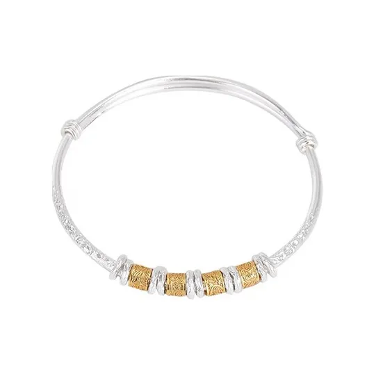 CUTE DAME S999 Sterling Silver Bracelets Women's Silver-0