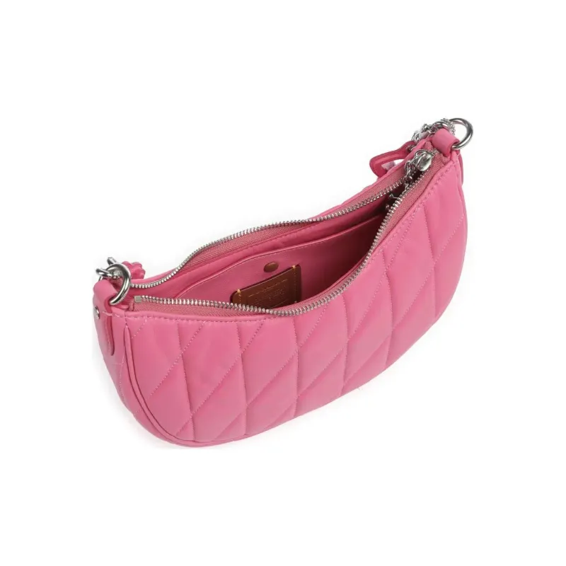 COACH Mira Calfskin Handbag Shoulder Bag Women's Mulberry Berry Pink-3