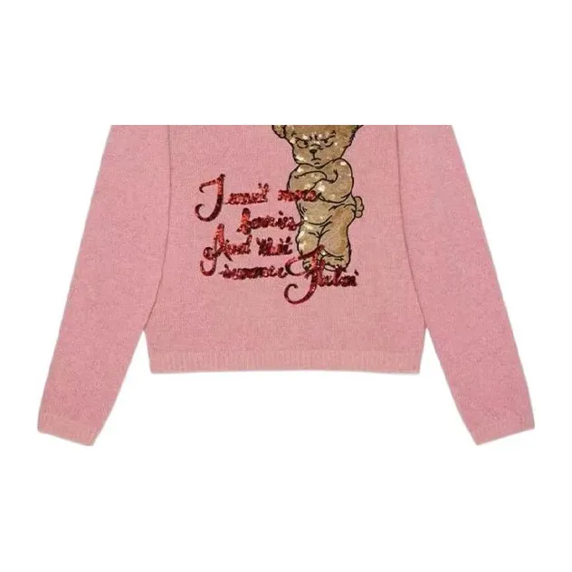 GUCCI X Harry Styles Co-branded Sweaters Women's Pink-2