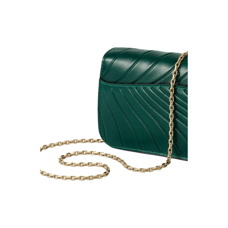 CARTIER Panthère De Cartier Calfskin Handheld Crossbody Bag Shoulder Bag Mini Women's Emerald Green-4