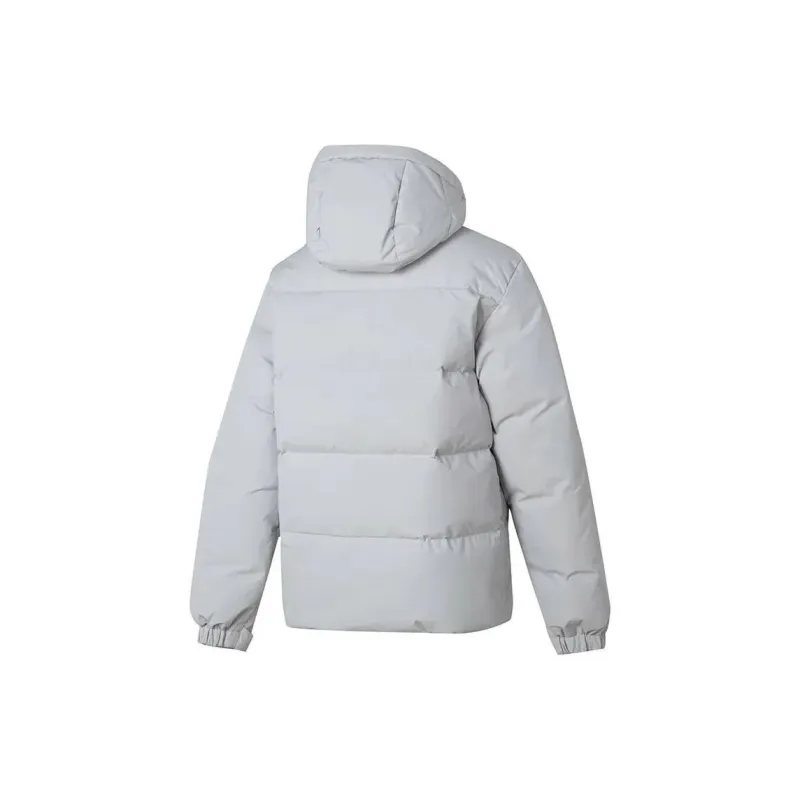 Under Armour Down Jacket Unisex Light Gray Comes With Necklace-2