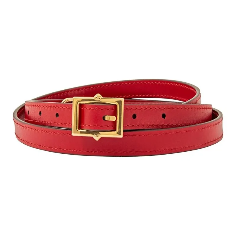 GUCCI Sylvie Leather Shoulder Strap Bag Straps Women's Red-3