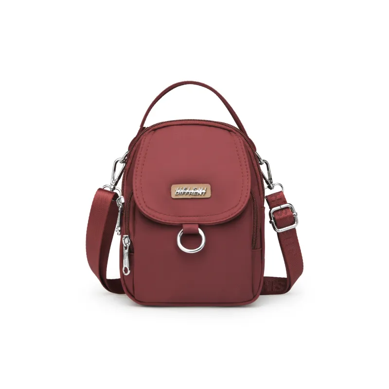 Gerlanx Nylon Fabric Crossbody One Shoulder Handbag Regular Unisex Multicolor-11