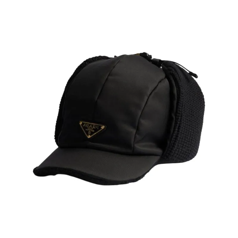 PRADA Re-rylon And Wool Trapper Hat-0