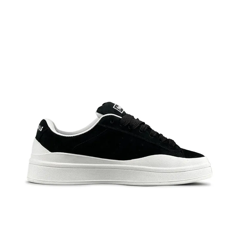 LuzaoT SUPER DRAG Anti Slip Wear Resistant Low Top Skateboard Shoes Unisex Black White-1