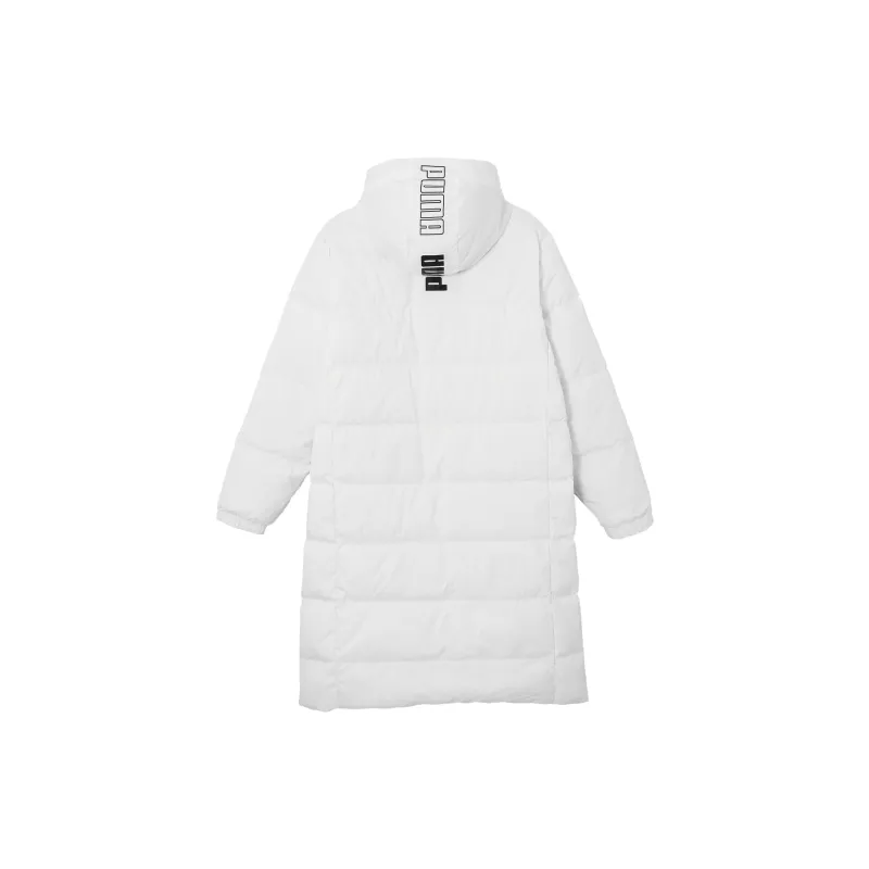 PUMA LONG DOWN COAT Down Jacket Unisex White-1