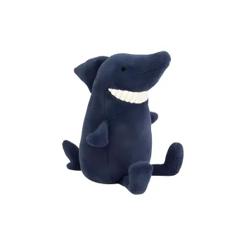 JELLYCAT Smile Big Teeth Collection Animal Shark Teeth Dark Blue Dolls Plush Doll 36cm Height