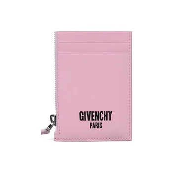GIVENCHY Leather Card Holder Women's Pink
