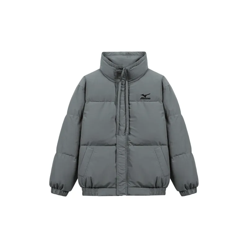 Mizuno Puffer Jacket Unisex Gray, Comes With Necklace-1