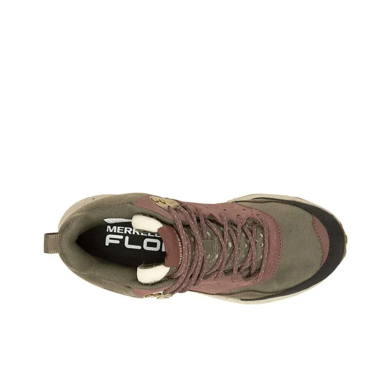 MERRELL Speed Solo Anti-Slip And Wear-Resistant Water-Resistant Mid-Top Trekking Shoes Women's Olive-3