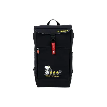 VICTOR × Snoopy Collaboration Polyester Sports Backpack Regular Unisex BR-SN-C Black
