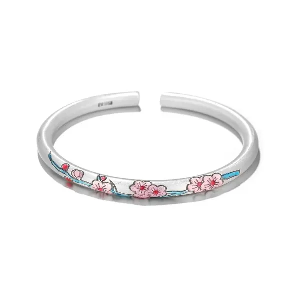 CUTE DAME S999 Sterling Silver Bracelets Women's Silver-0