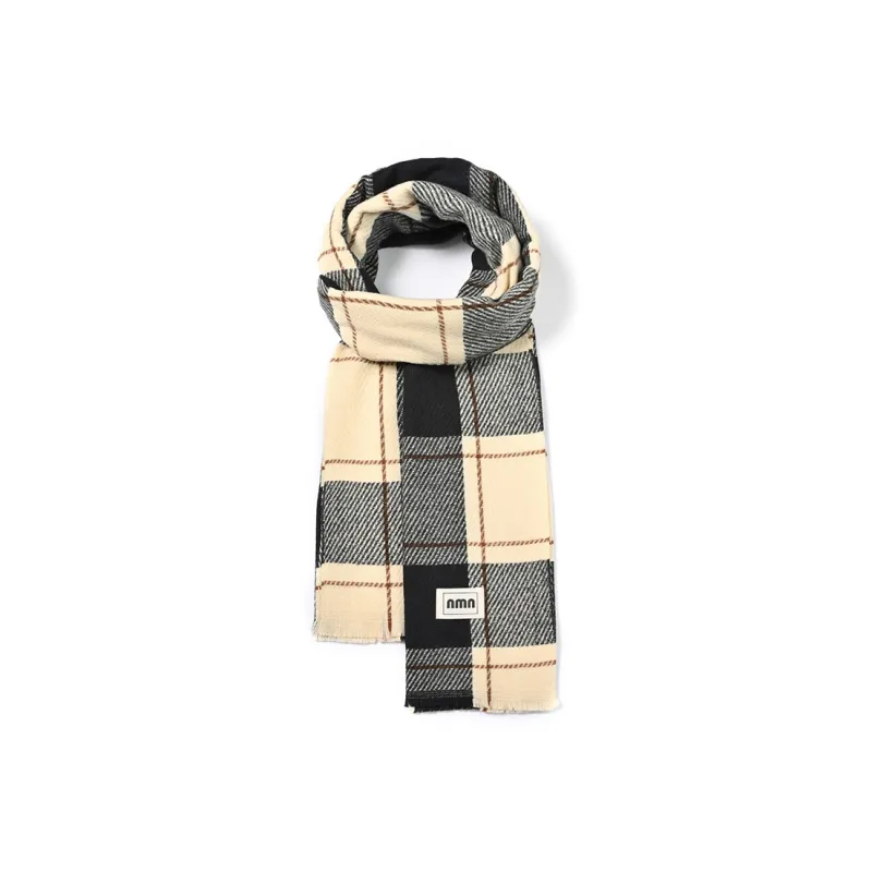 BANDICOOT Polyester Knit Scarves Women's Green/Caramel/Pink/Black-4