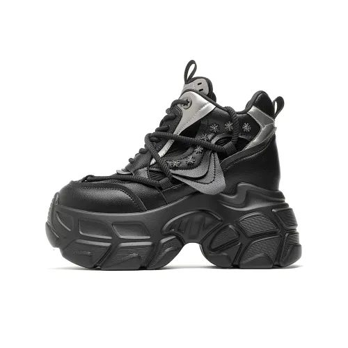 CARDANRO Small sized Sky Vegetables Slip Resistant Cushioning Mid Top Chunky Sneakers Women's