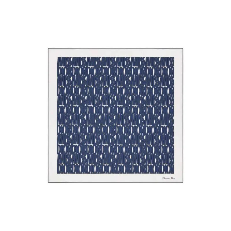 DIOR Silk Silk Scarves Women's Blue-0