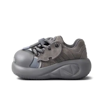 CHIKOKU Cushioned Slip Resistant Low Top Casual Shoes Women's Small Carbon Gray