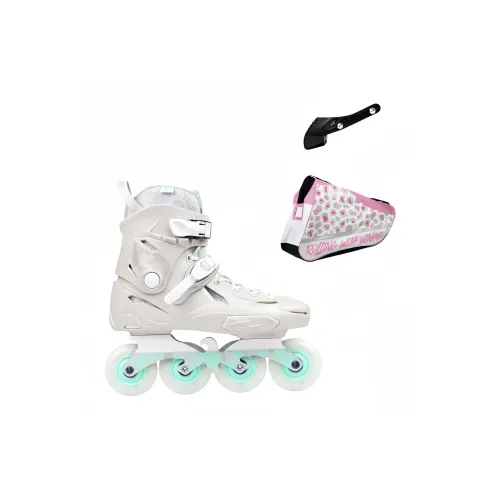 Ruisi Abdominal Rollers Aluminum Alloy Outdoor Women's Mint White