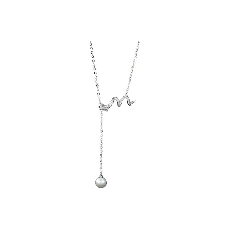 2801 S925 Silver Necklaces Women's-0