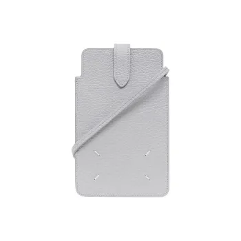 Maison Margiela Calfskin Shoulder Bag Crossbody Bag Cell Phone Pouch Men's Gray