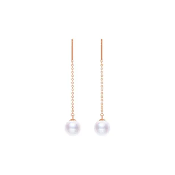 Royal Dragon Mirror 18K Gold Drop Earrings Women's