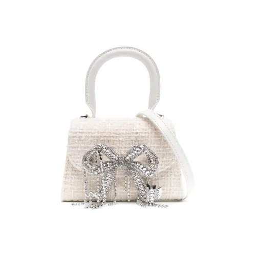 Self-portrait Calfskin Handbag Shoulder Bag Crossbody Bag Women's Ivory