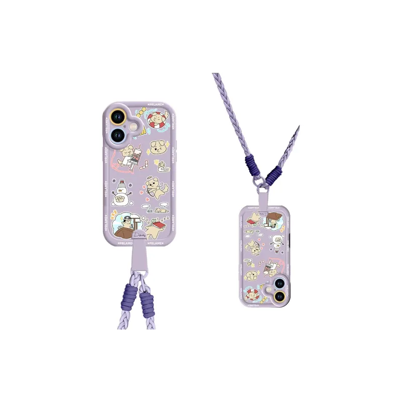 Sen Dog Silicone Material Crossbody Handheld Original Phone Cases Compatible With Apple 16 Pro Max/Pro/Plus/15/14/13-36