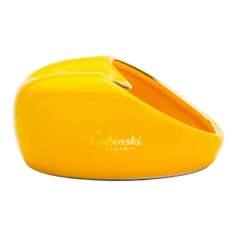 LUBINSKI Ceramic Ashtrays Red/Black/Yellow-6