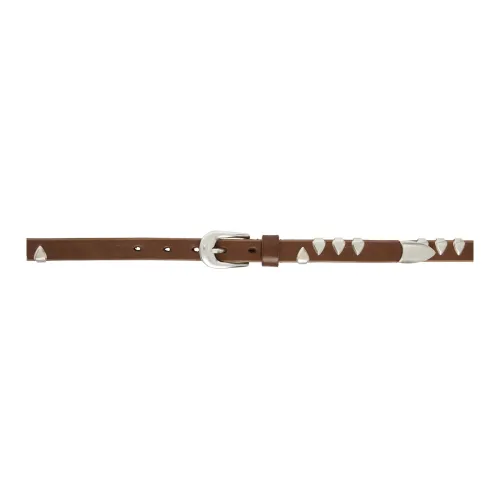 OUR LEGACY Leather Leather Belts Men's Tan Width: 2CM
