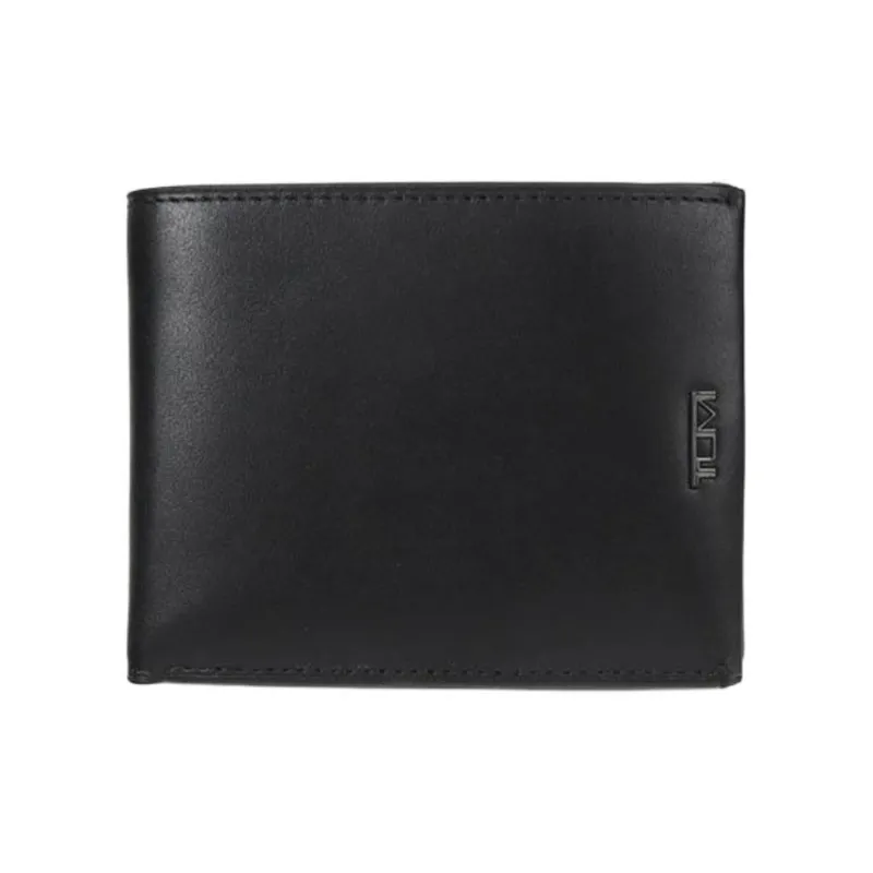 TUMI Leather Wallet Unisex Black-0
