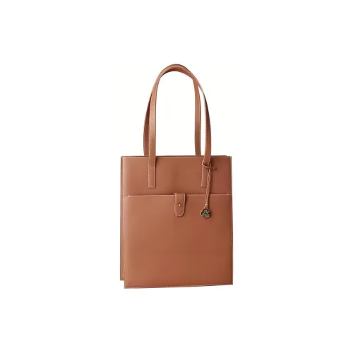 Julychagall Epsom Leather One Shoulder Handbags Large Size Women's Brown