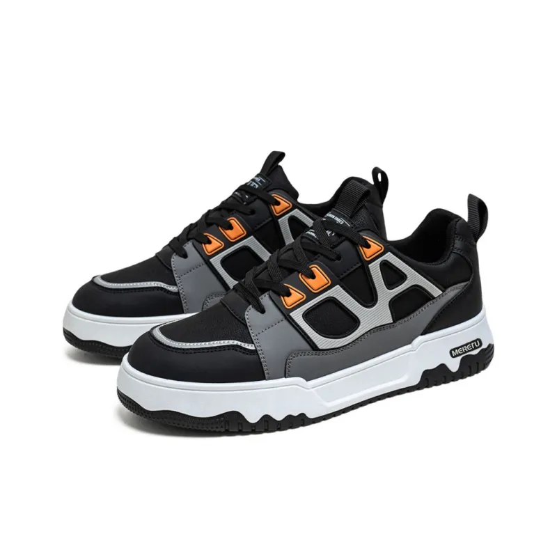 Meiretu Abrasion Resistant Balance Lightweight Low Top Skateboard Shoes Men's-2