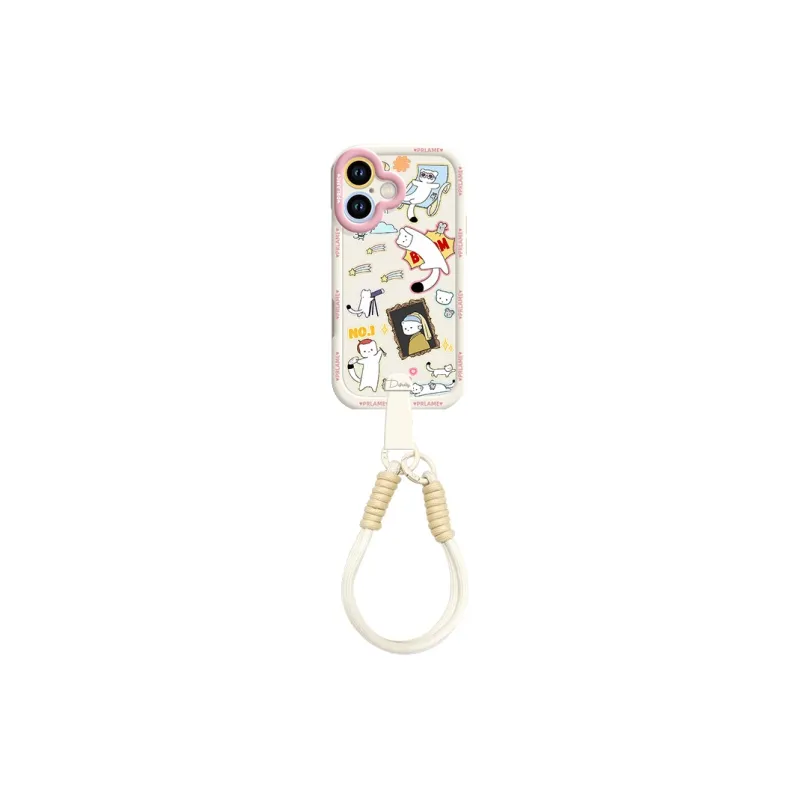 Sen Dog Silicone Material Crossbody Handheld Original Phone Cases Compatible With Apple 16 Pro Max/Pro/Plus/15/14/13-26